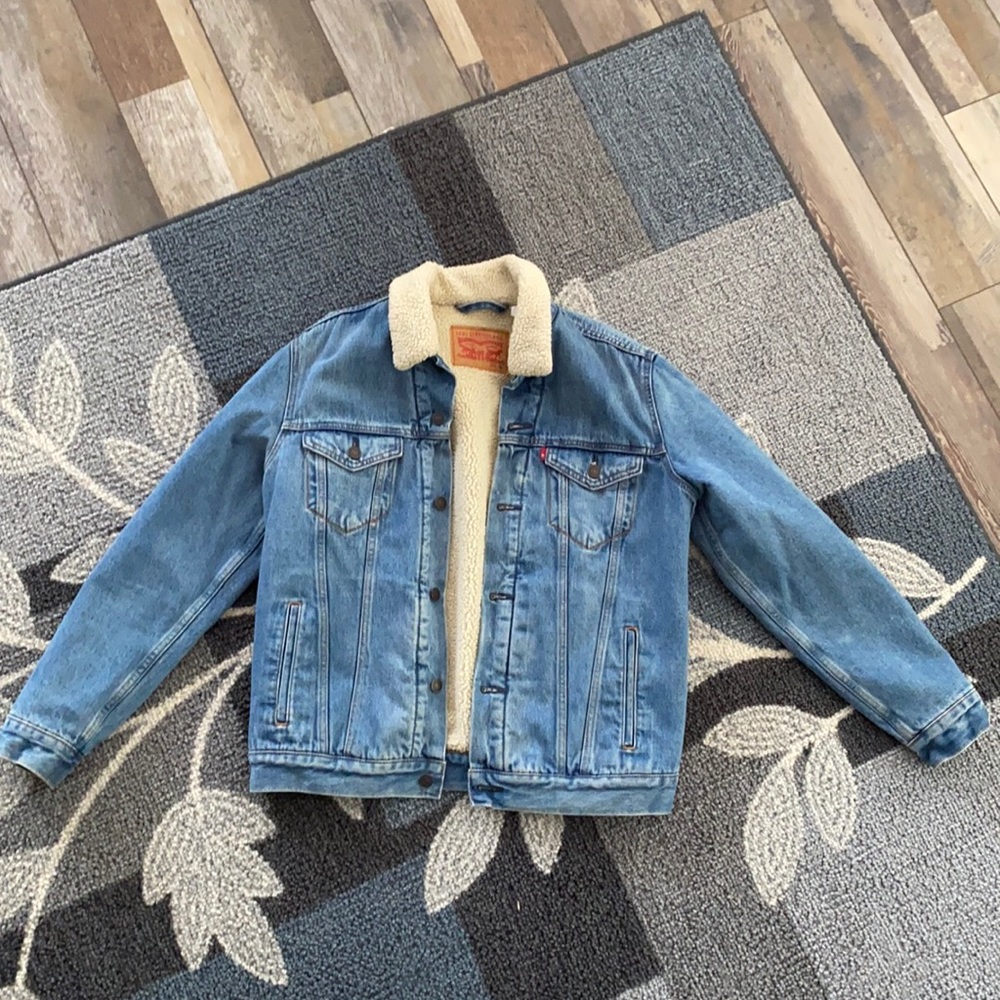 Levi Strauss Faux Sherpa Denim Jacket